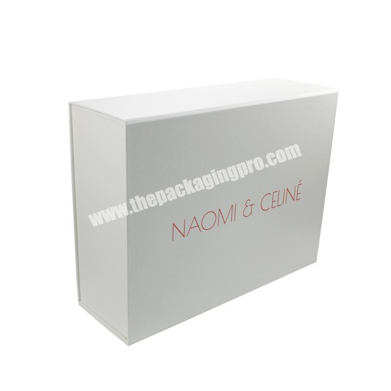 Top Quality Luxury White Foldable Box Clothing Gift Packaging