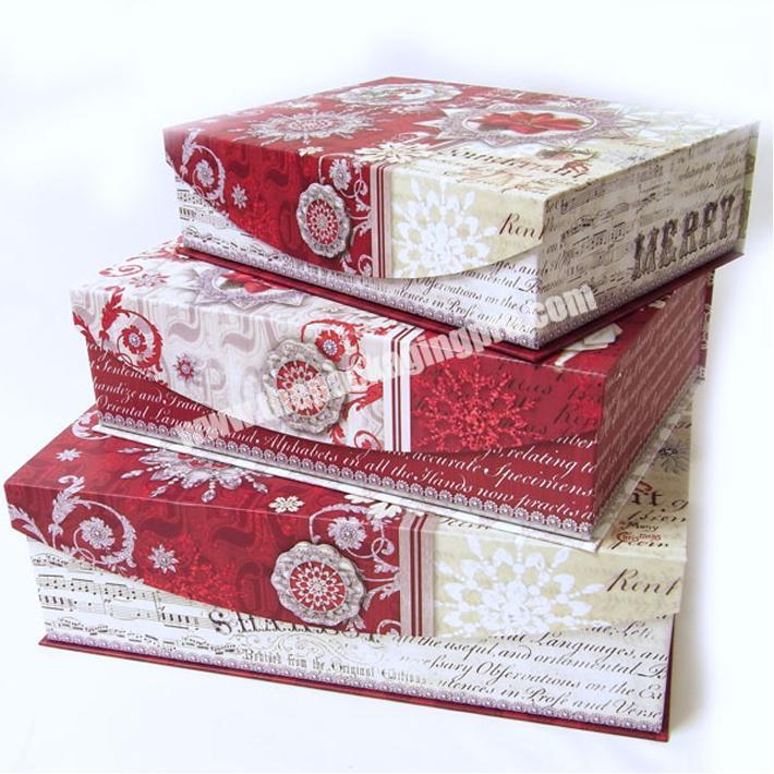 Top quality magnetic closure gift box cardboard paper box for christmas