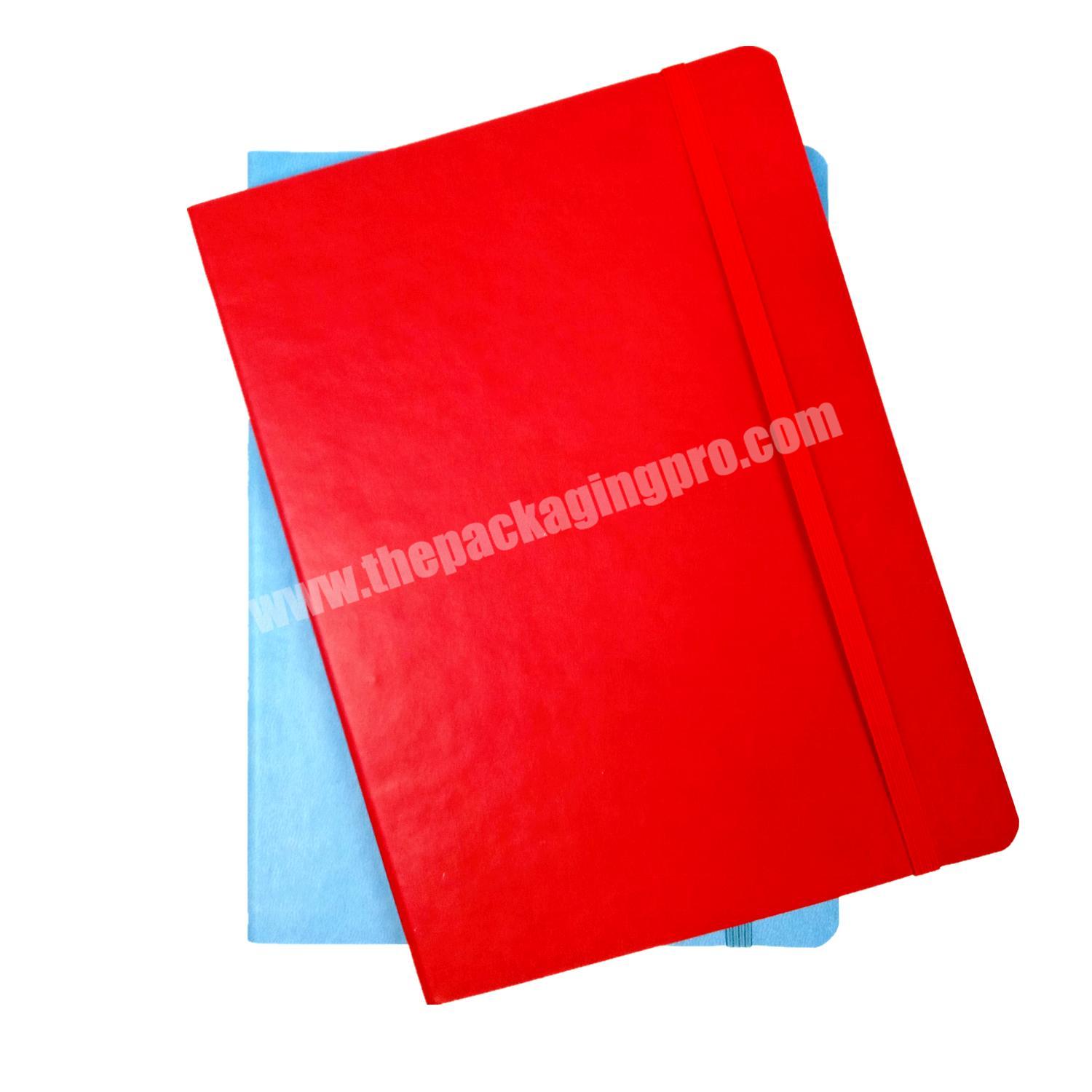 Top quality pu leather notebook composition journal eco friendly diary