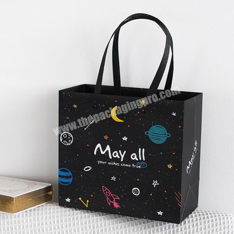 Top Sale High Quality Custom Logo Latest Design Portable Handle Gift Packing Box  Bag for Baby Clothes  Shoes