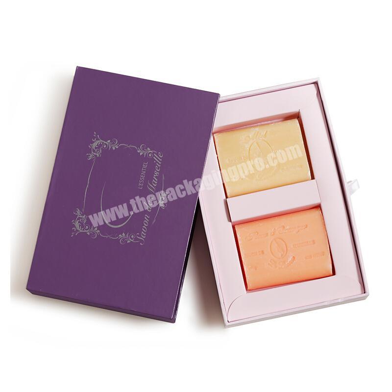 Top Sale High Quality Luxury Slim Thin A4 Rigid Soap Gift Packaging Box with Slide Drawer