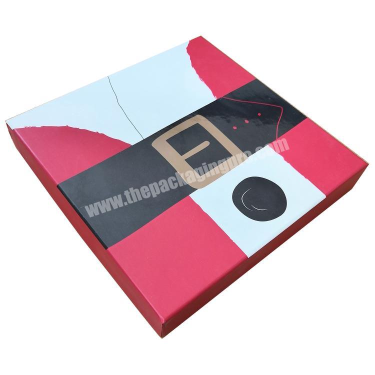 Top seller lid and base custom Christmas chocolate gift box packaging China supplier