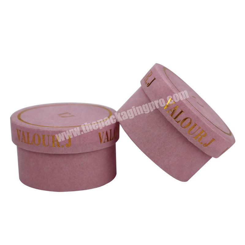 Trade Assurance Customized Logo Pink Velvet Round Box For Jewellery Kids Set