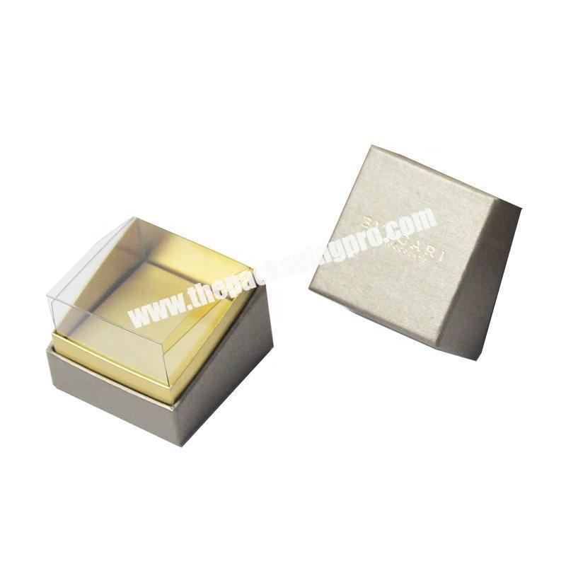 Transparent Clear Window Custom Logo Luxury Hard Fancy Paper Packaging Customized Chocolate Bar Mini Square Kraft Paper Gift Box