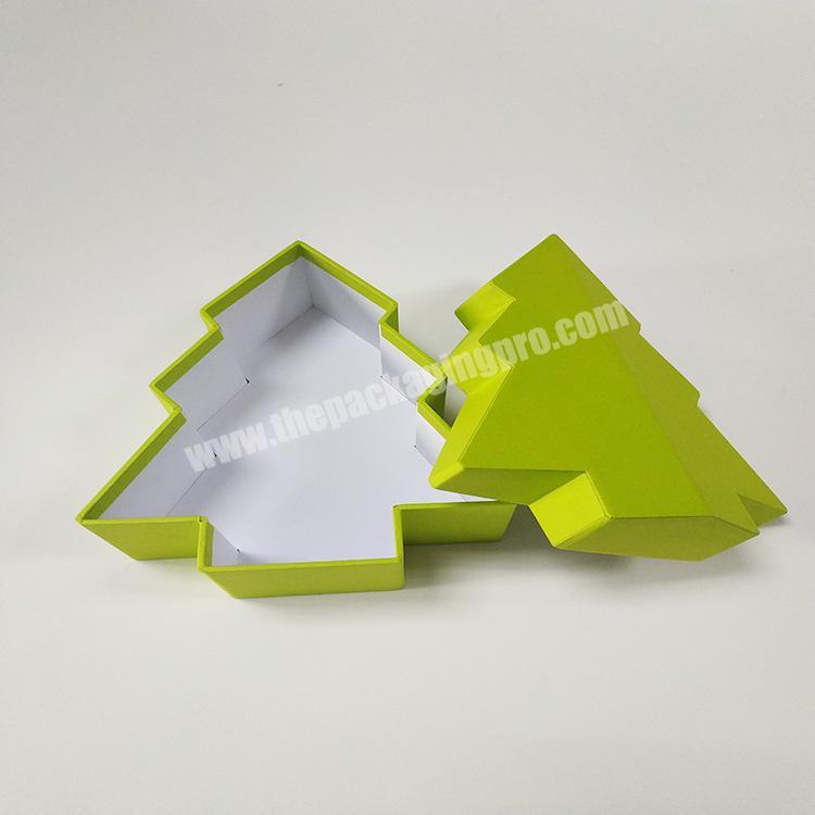 Tree Shape Hard Rigid Paper Box for Gift Display Promotional Use
