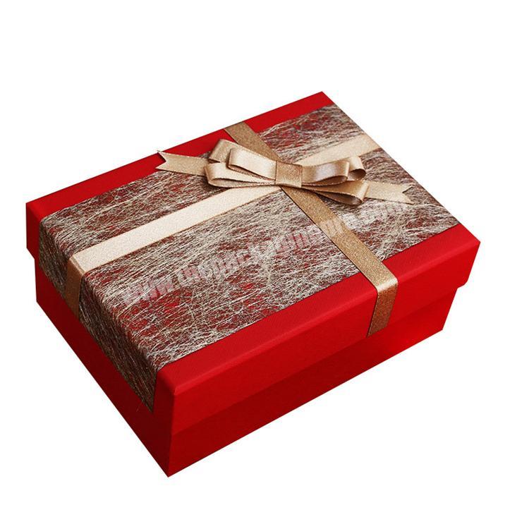 Trending hot products customized color gift box with ribbon clear gift box