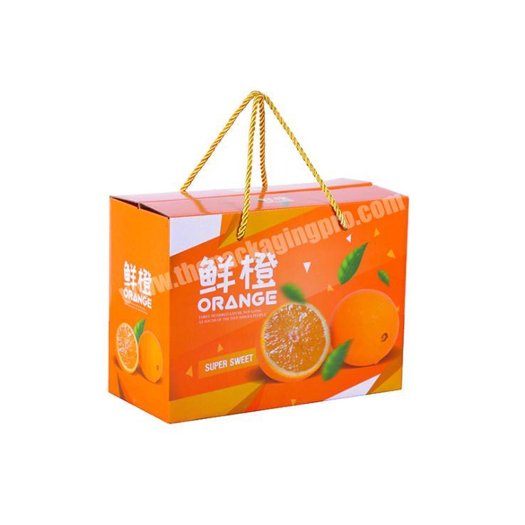 Tuck top corrugated mailing portable fruit gift cardboard packaging box