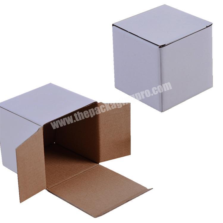 Tuck Top Corrugated Postage Colored White Custom Mailer Box