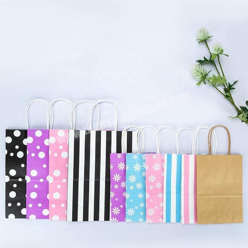 Twisted Handle Kraft Paper Cardboard Shopping Bags For Promotion And Gift
