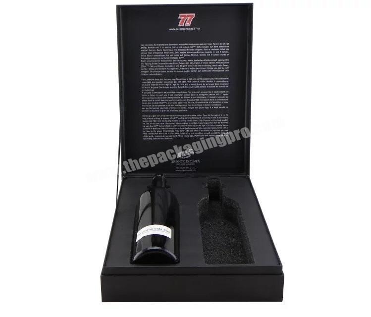 Two 75cl Bottles of Quality Wine Packaging Cardboard Paper Shipping Box With Sponge Protection