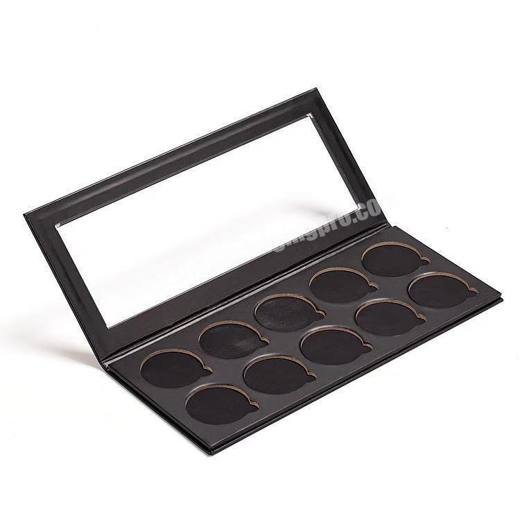 Typical Empty Eyeshadow-palette Black 10 Colors Black Cosmetic Box ...