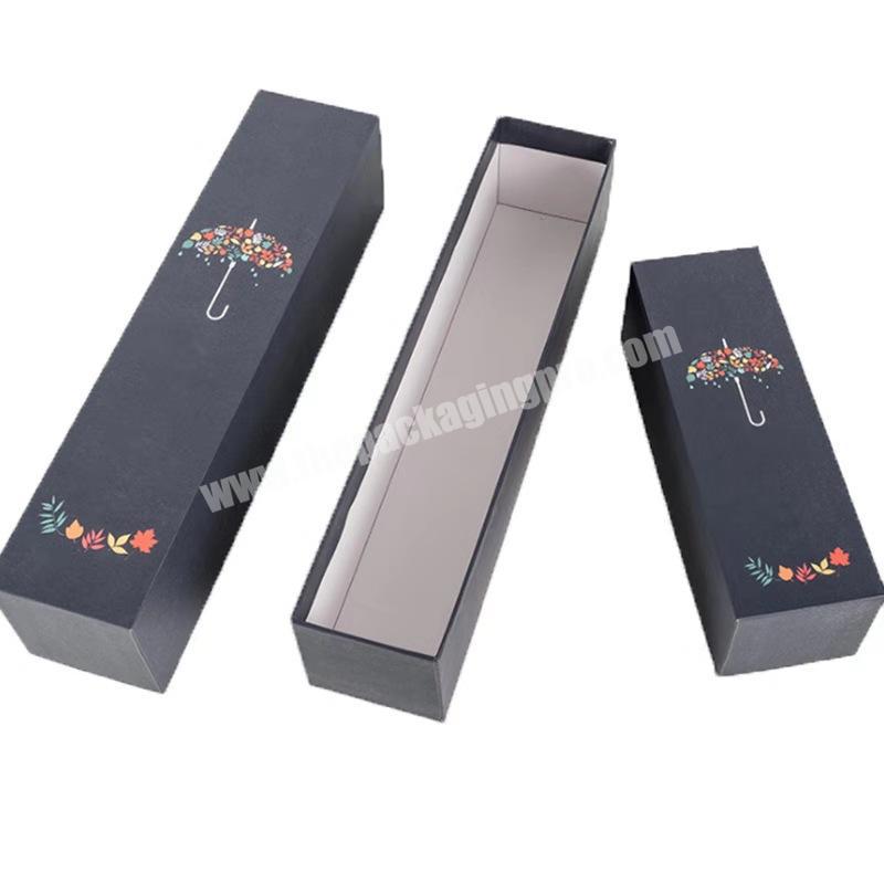 Umbrella packing box with custom matte printing paper gift packaging boxes
