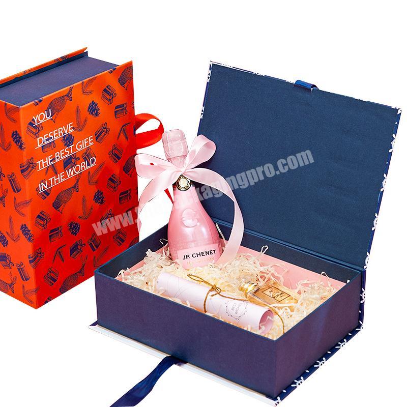 Unique gift boxes packaging luxury flowers custom logo clothes carton folding gift box