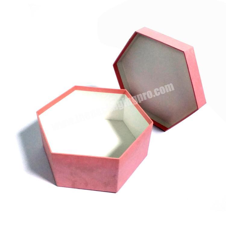 Unique hexagonal empty fancy gift box for clothes