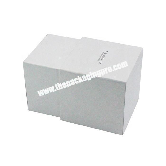 Unique paper packaging gift candle box with paper inserts
