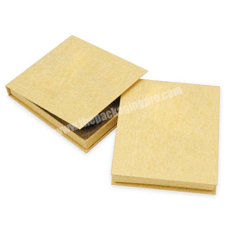 Unique private label custom fancy style mink yellow square false eyelash packaging box recyclable boxes for eyelashes
