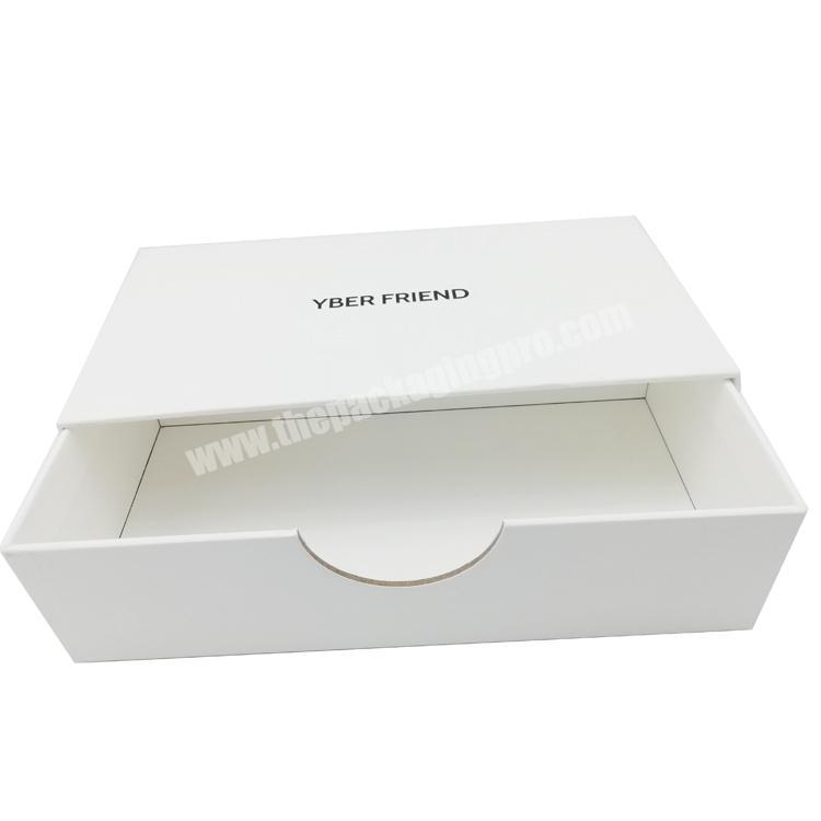 unique quality black glossy lacuqer finish paper perfume gift box 3 slot