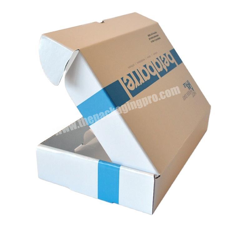 Universal Cardboard Paper Mailer Packaging Shipping Clothing White Gift Print Corrugated Box