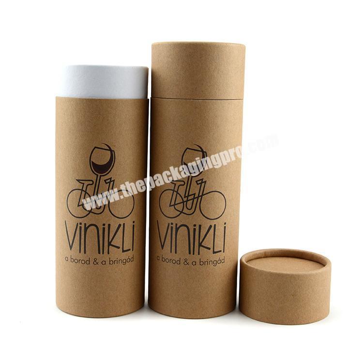 Useful recycled kraft paper tube packaging kraft round box
