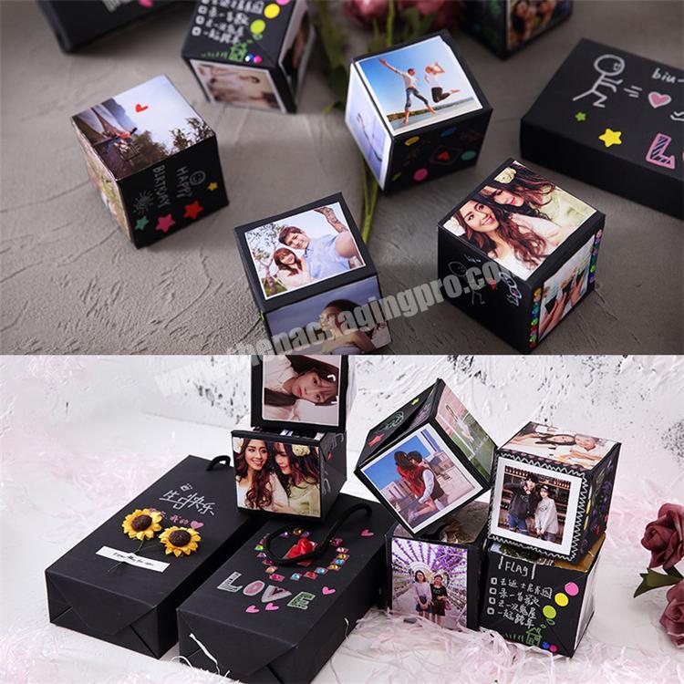Valentine's day explosion box DIY photo album with funny Surprise box