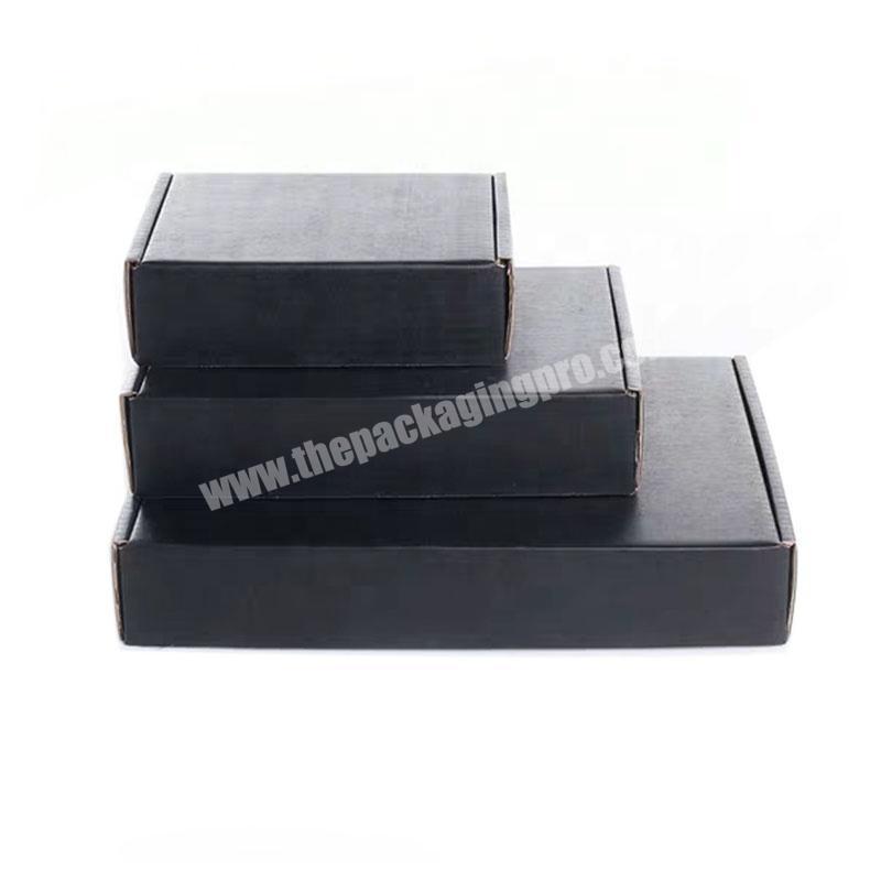 Verpackung Glossy Baby Shoes Suit Mailing Hair Box Black Packing