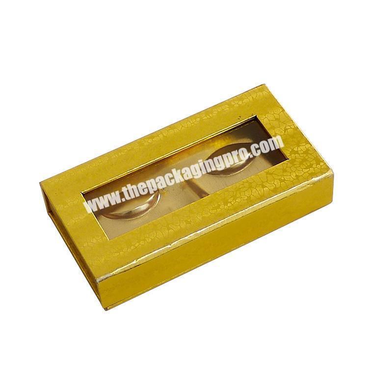 Visible clear window magnet eyelash box false eyelash package manufacturer