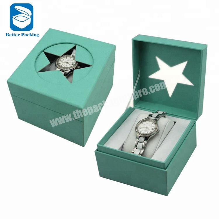 Watch Display Box Organizer Black Top Watch  Case Fashion Watch Storage Packing Gift Boxes Jewelry Case