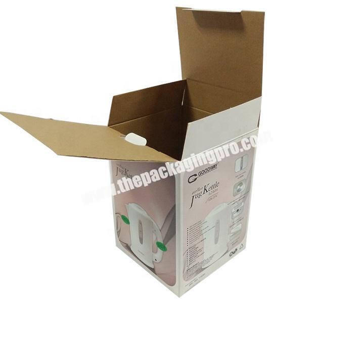 Wax coated paper corrugated electronic led packaging box stacking shipping carton