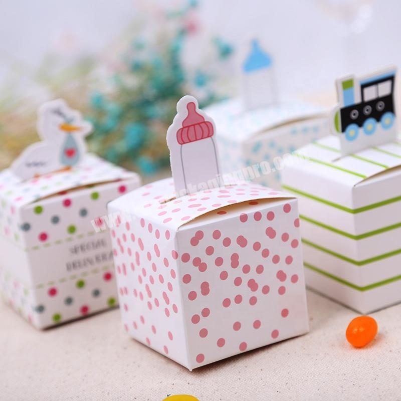 Wedding Baby Shower Creative Gift Box Wholesale Candy Box Kids Favors Candy Paper Box