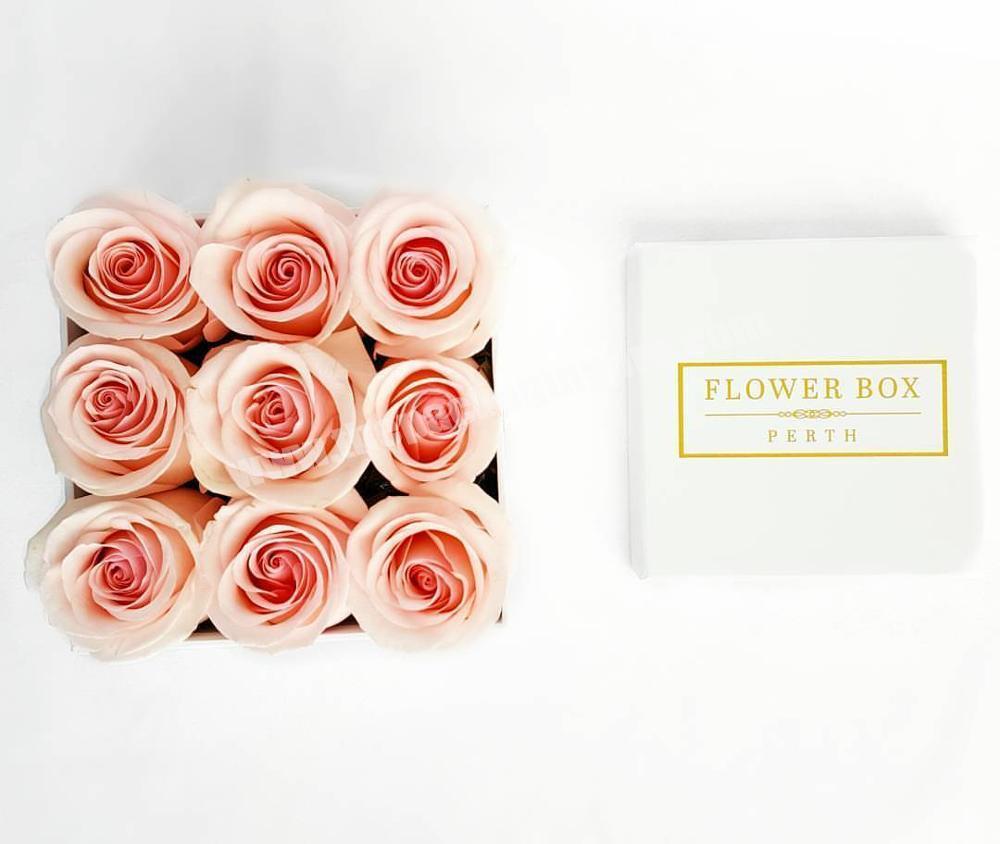 Wedding creative gift box flower packaging box design waterproof paper box for sale