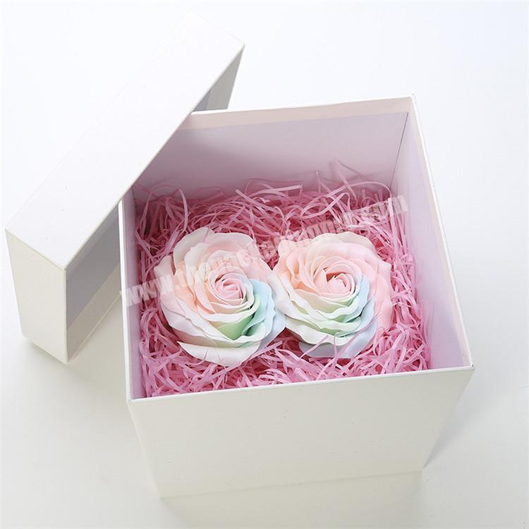 Wedding Favour Bags Boxes Delivery Bouquet Cardboard Box For Flower White Gift Boxes
