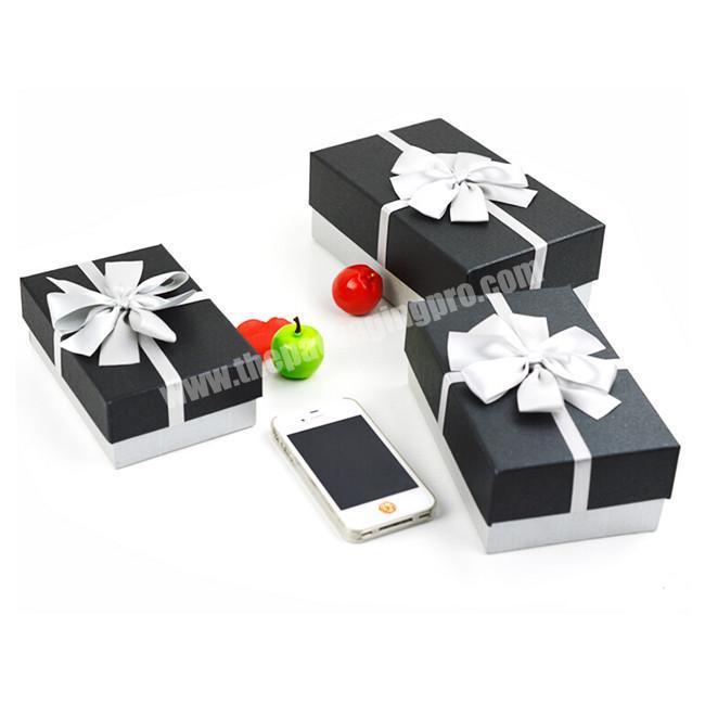 Fancy divided cardboard paper gift box with multiple compartments