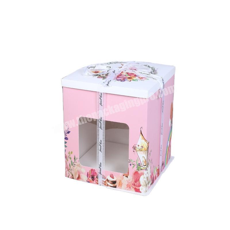 Well Designed valentine cake box paper tall cake boxes cake paper box with factory prices