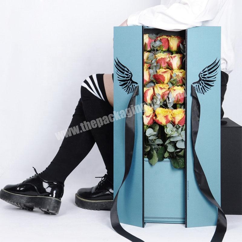 Well-Known Professional Supplier Customized Cardboard Long Stem Rose Package Flower Shipping Boxes