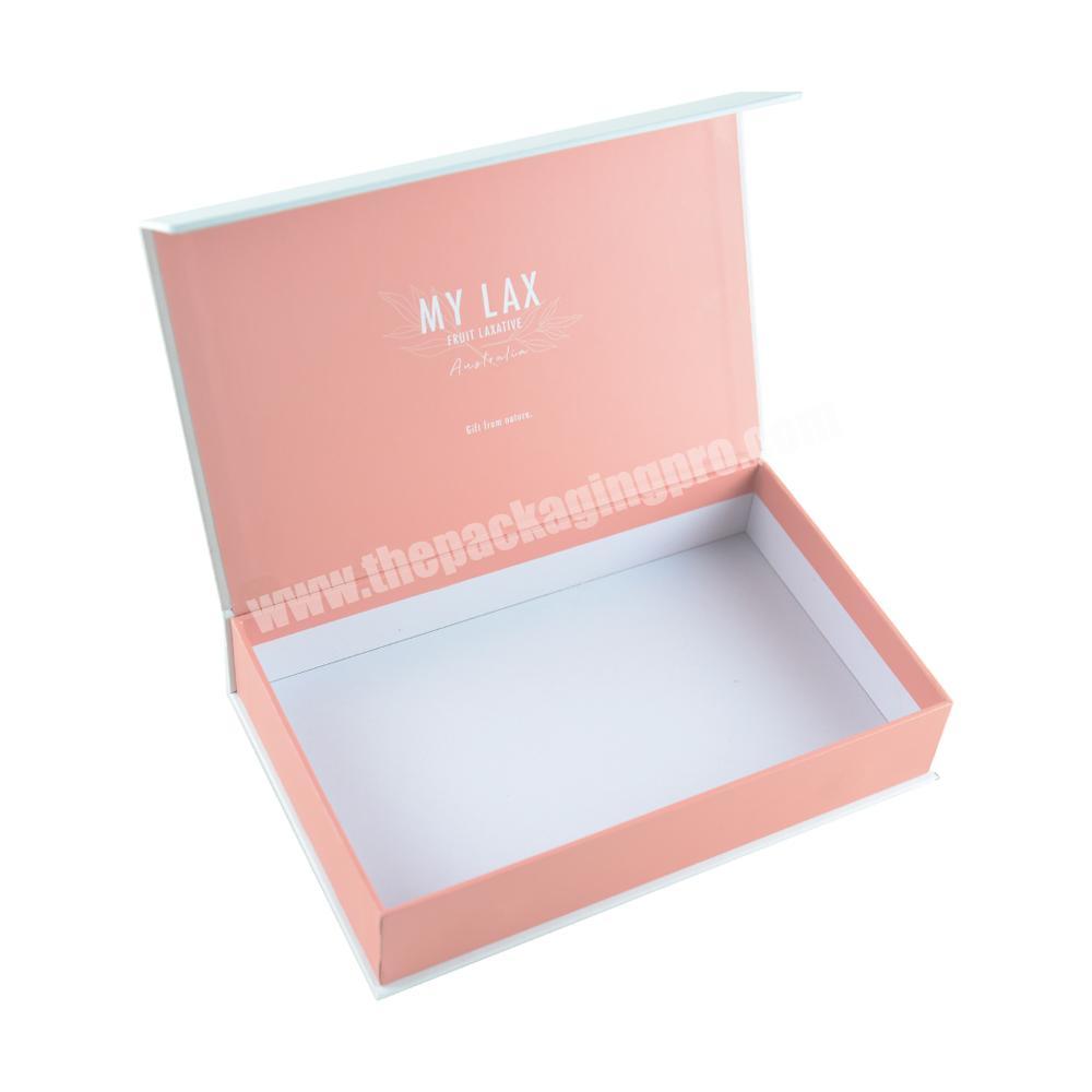 White A5 Deep Rigid Paper Gift Boxes With Changeable Ribbon With Custom Printed