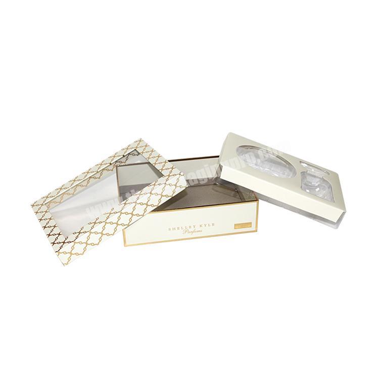 White card board Cosmetics makeups gift paper storage box packaging