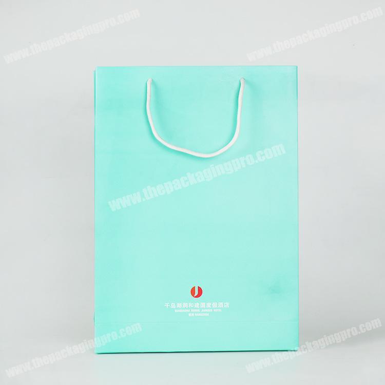 White card paper hand gift bag