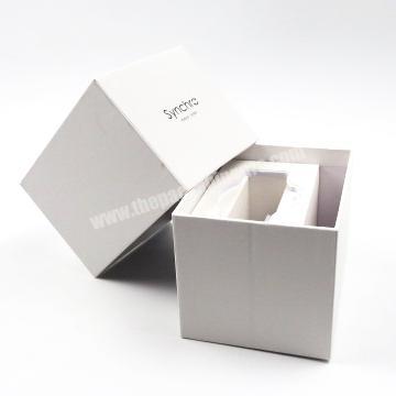 White Color Printed Cardboard Custom Packaging Top And Bottom Paper Boxes For Watch Gift Box