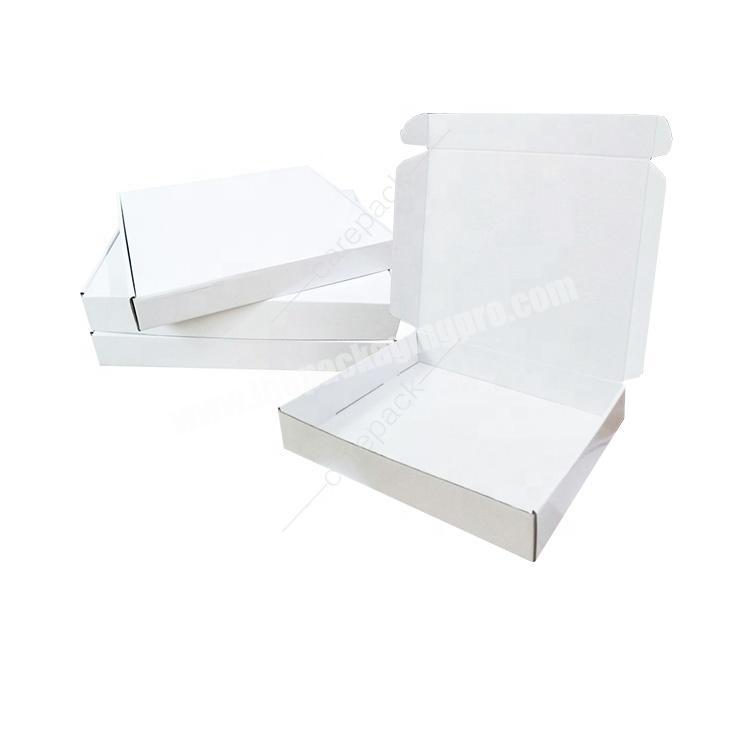White Corrugated Box With Lid Custom Shipping Box For Clothing