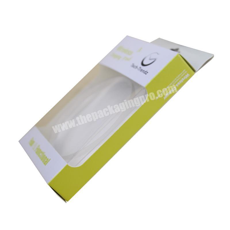 White Folding Paper Hanging Packaging Box For Power Bank Lighter