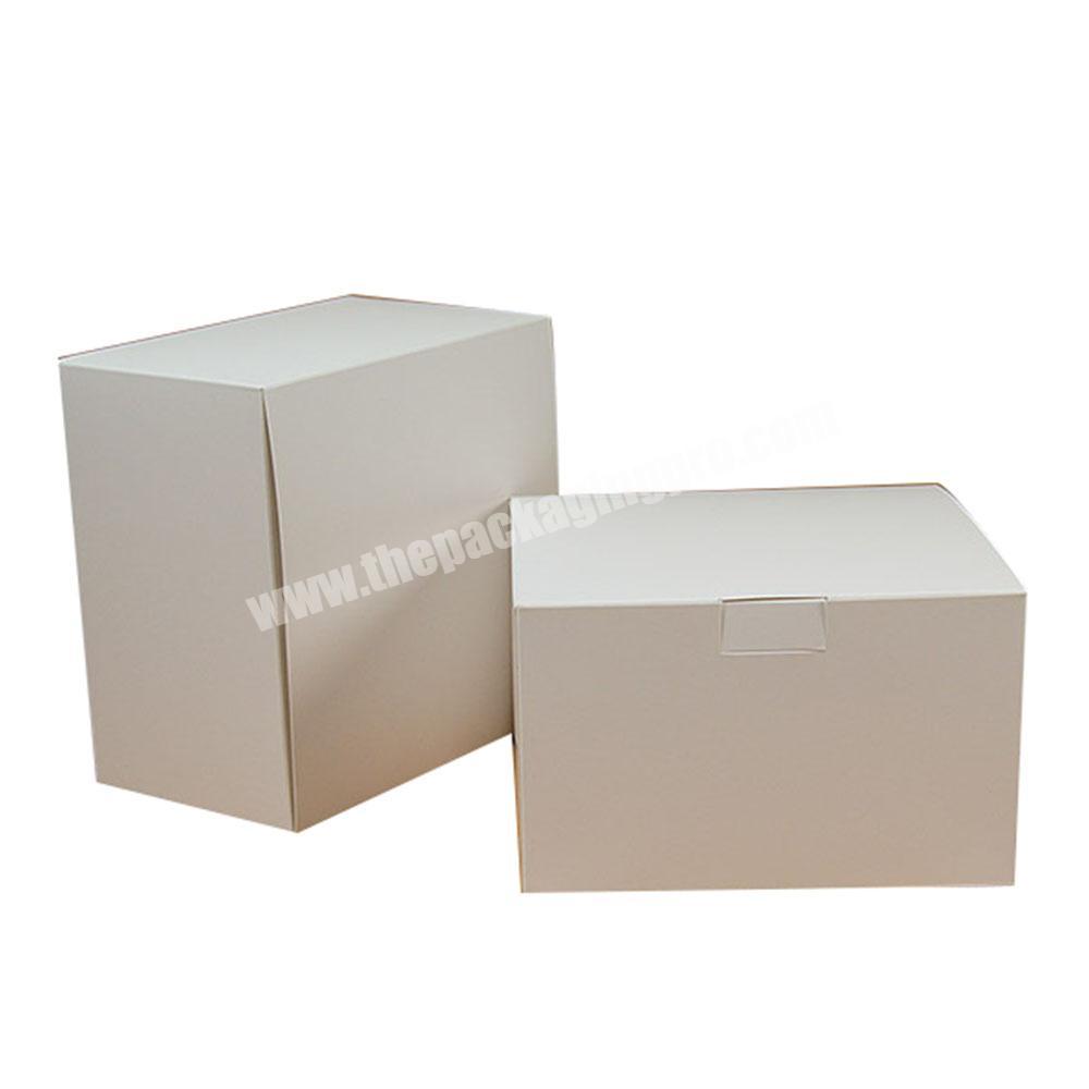 White gift box packaging