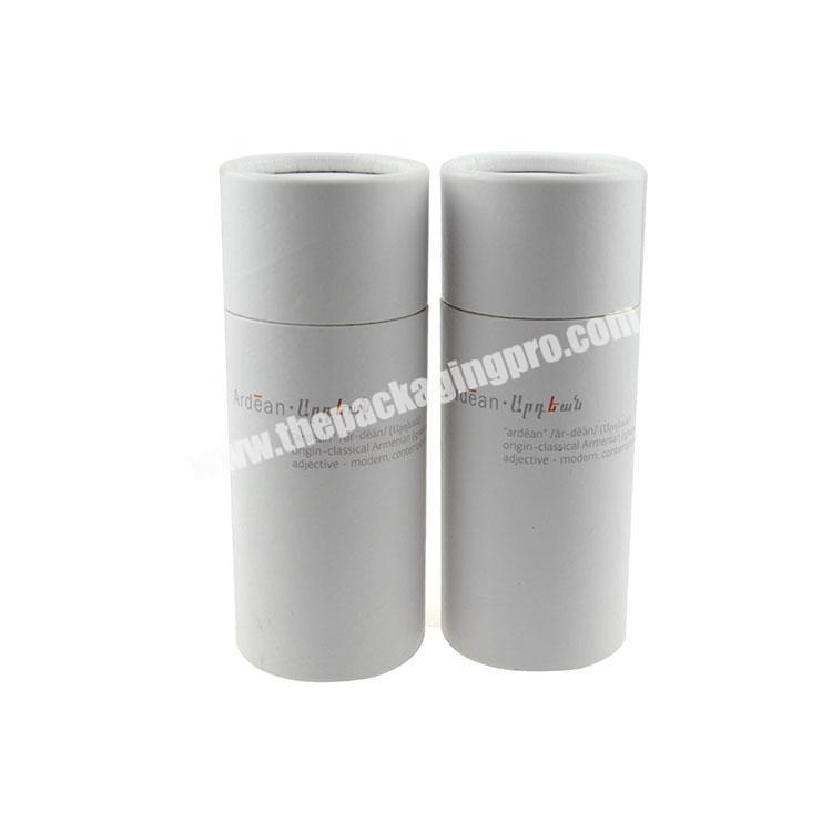 white hard cardboard tube round paper tube cylinder box packaging