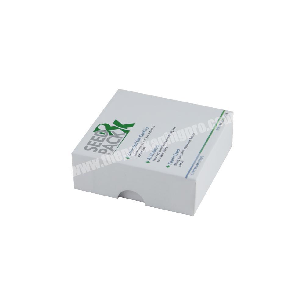 White kraft cardboard gift boxes for lighter, Rigid cardboard lid and base packaging boxes for ZIPPO lighter