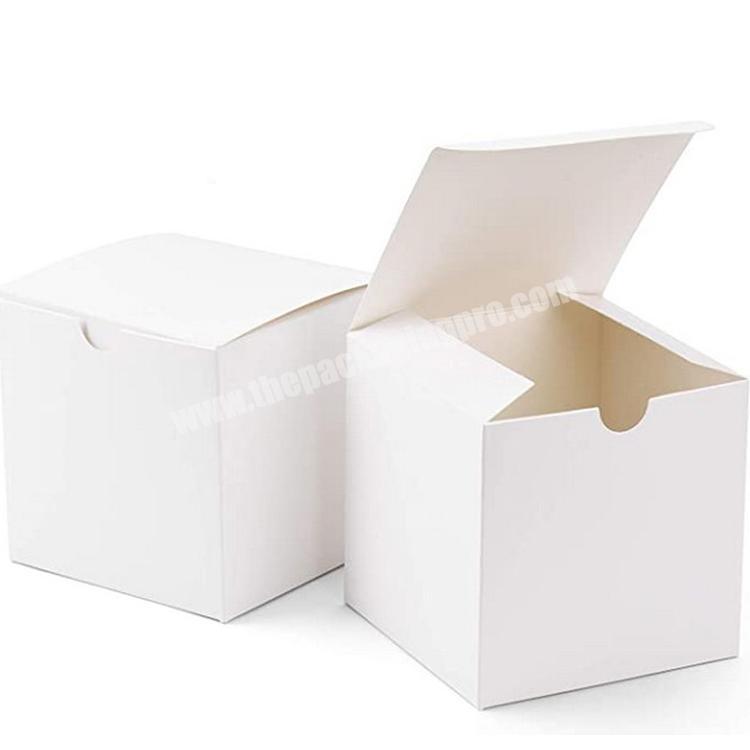 White Kraft Gift Boxes with Lids for Gifts Crafting Cupcake Boxes