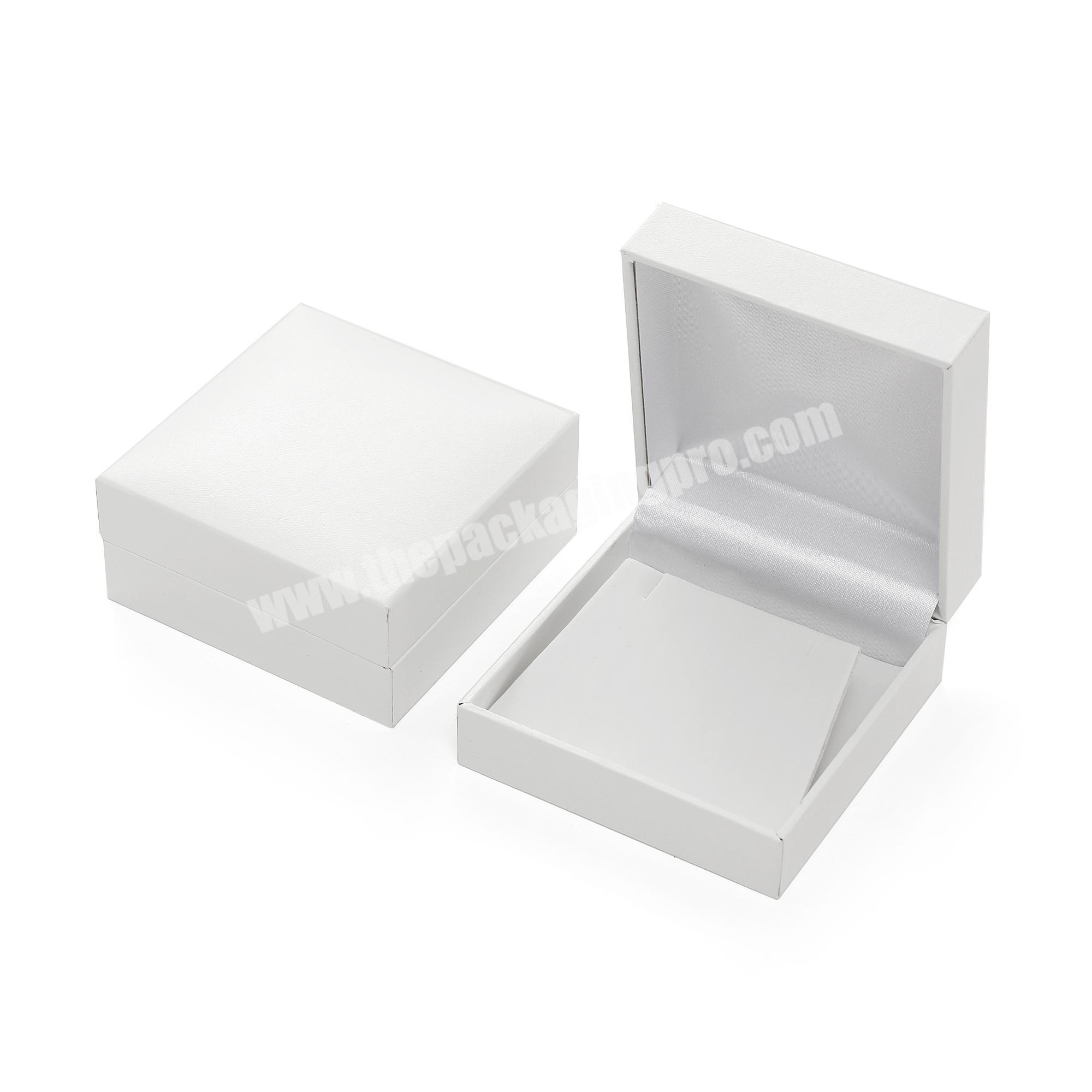 White Leather Jewelry Box Packaging,Jewelry Gift Box For Earrings