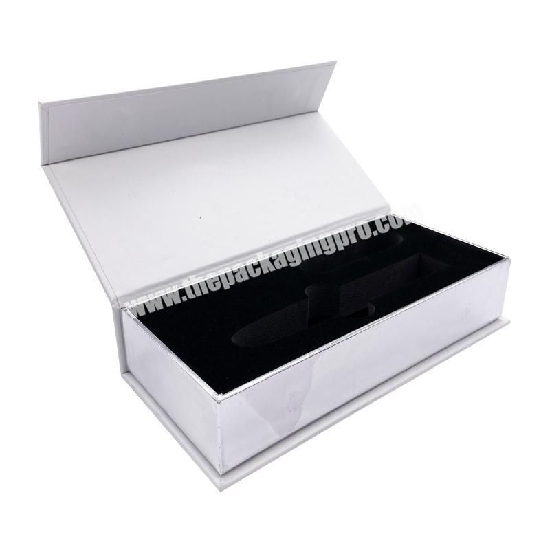white paper cute small magnetic private label eyelash packaging box