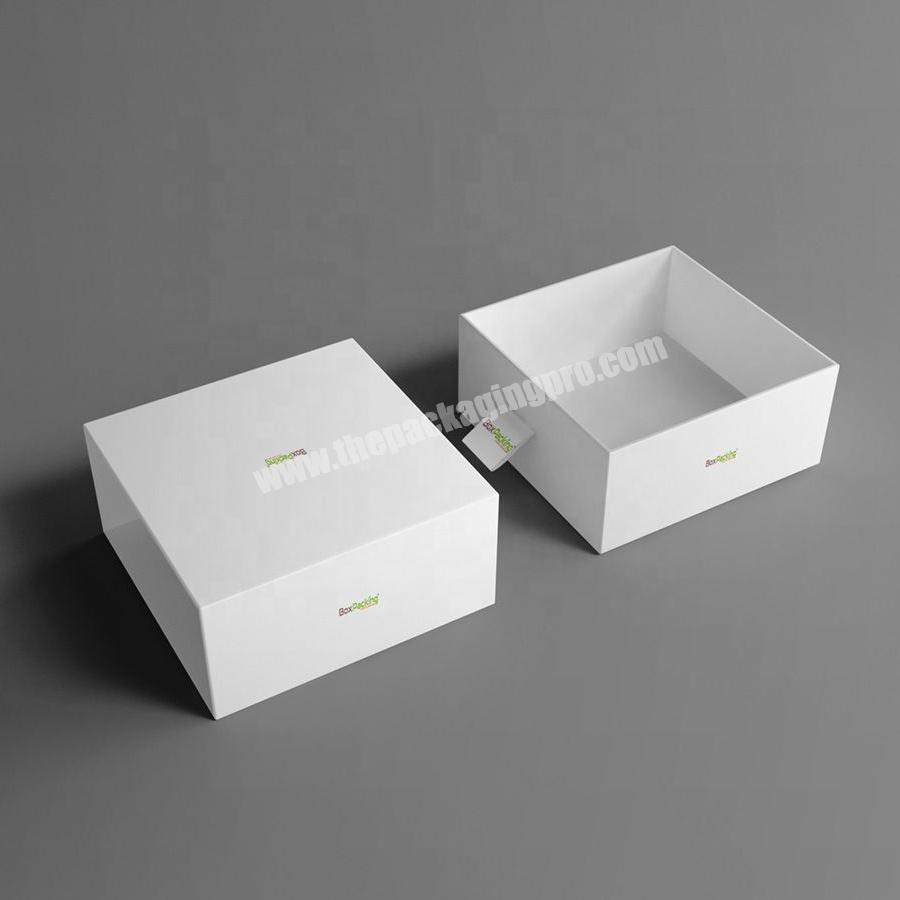 White Paper Drawer Cardboard Box for Gift Packaging Blank