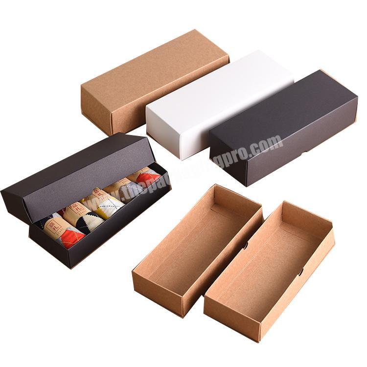 white rectangular storage box foldable custom sock panty packaging kraft box with lid