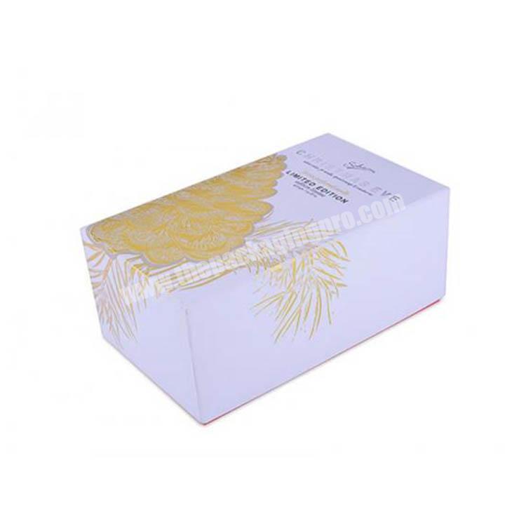 white shipping paper rigid box with logo cheap wholesale