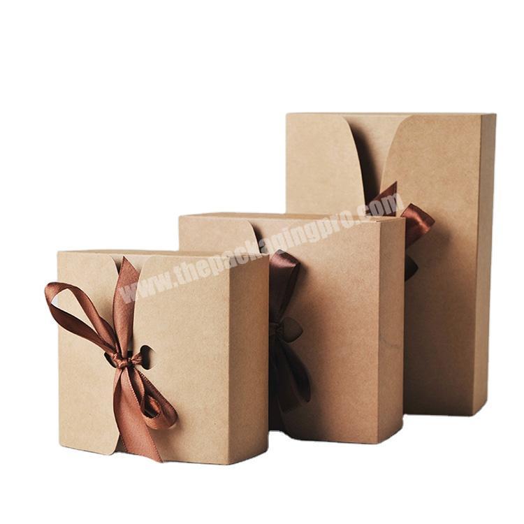 White Suitcase Boxes Printing Favor Kraft Paper Brown Flat Pack Wholesale Craft Collapsible Gift Cardboard Box Packaging